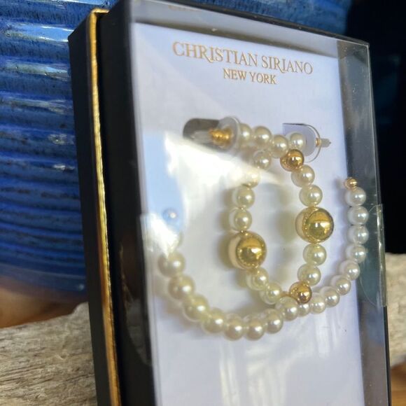 Christian Sirano New York Hoop Earrings $16ea / 3 for $25 - Picture 2 of 4